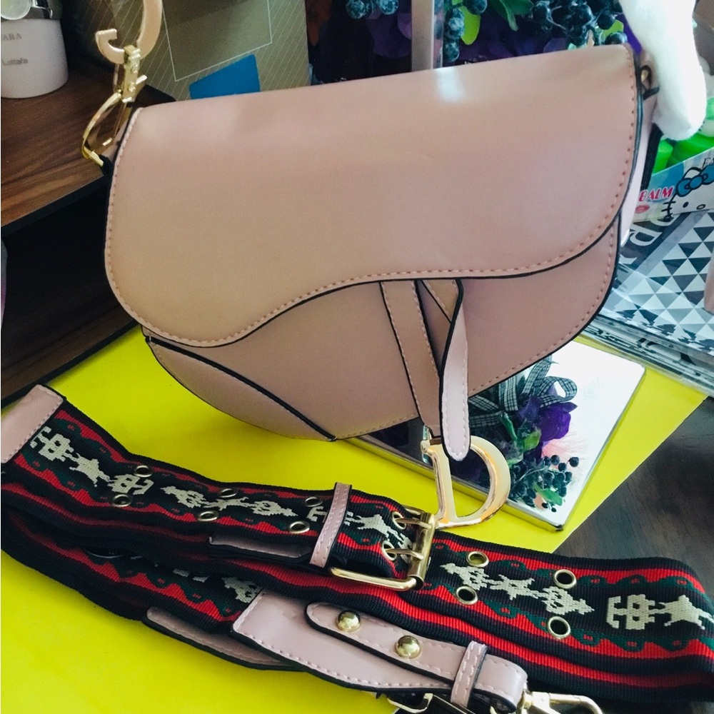 Elegant Pink Crossbody Bag